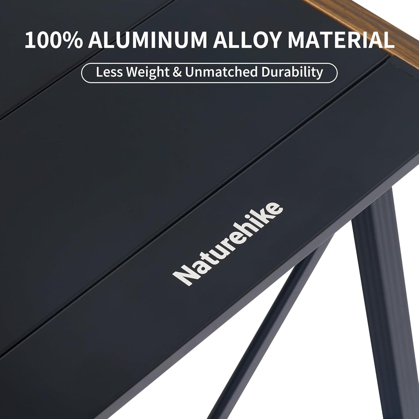 Folding camping table, portable outdoor IGT cooking system, ultra-light aluminum