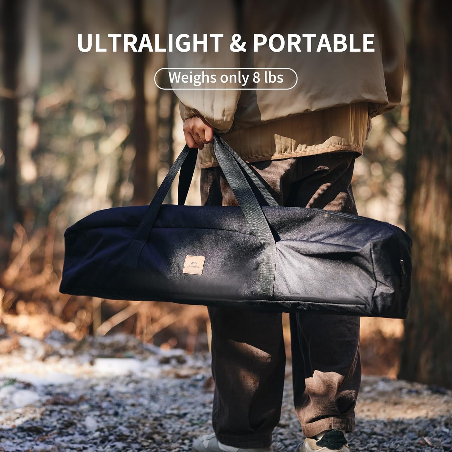 Folding camping table, portable outdoor IGT cooking system, ultra-light aluminum